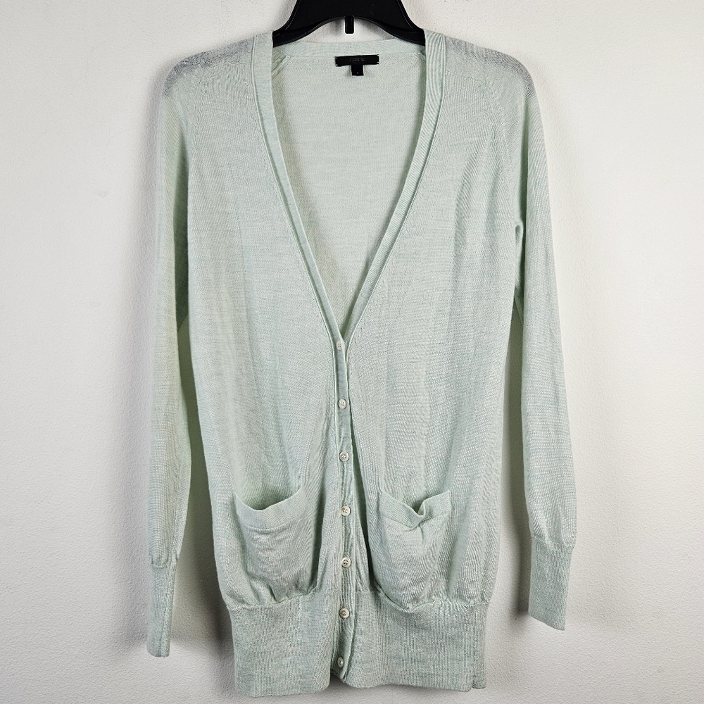 J.CREW 100% Merino Wool Cardigan Size Small